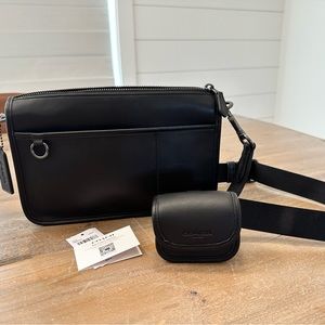 COACH Black utility crossbody
